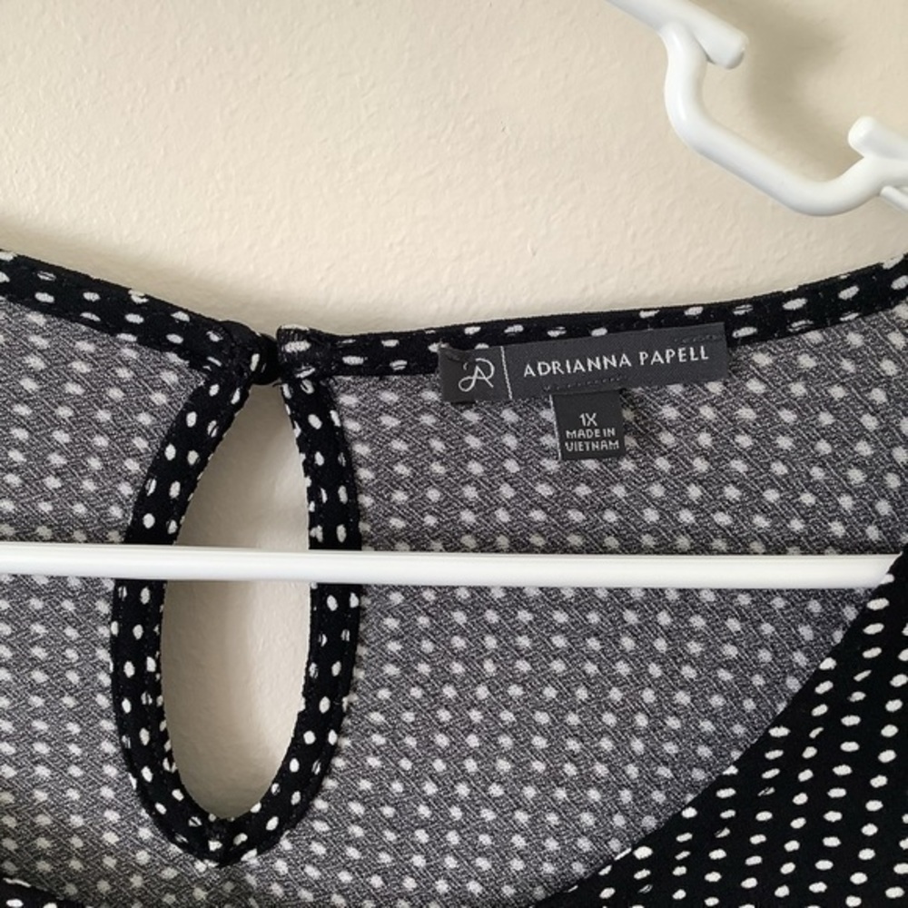 Adrianna Papell polka dot top - Picture 3 of 4
